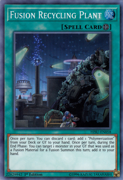 Fusion Recycling Plant [HISU-EN058] Super Rare | Game Master's Emporium (The New GME)