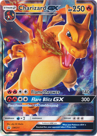 Charizard GX (SM211) (Jumbo Card) [Sun & Moon: Black Star Promos] | Game Master's Emporium (The New GME)