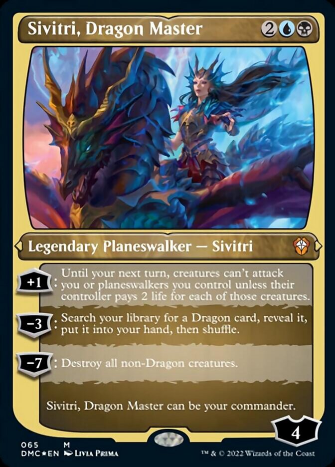 Sivitri, Dragon Master (Foil Etched) [Dominaria United Commander] | Game Master's Emporium (The New GME)