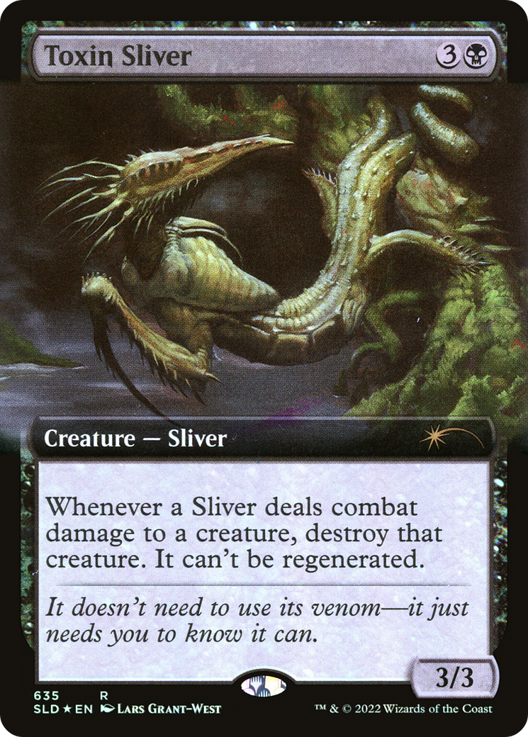 Toxin Sliver (Extended Art) [Secret Lair Drop Promos] | Game Master's Emporium (The New GME)