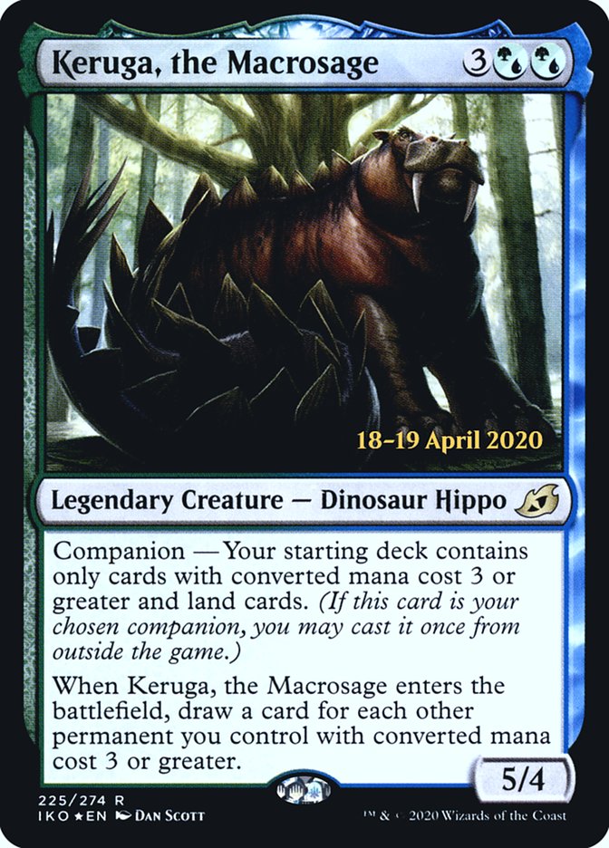 Keruga, the Macrosage [Ikoria: Lair of Behemoths Prerelease Promos] | Game Master's Emporium (The New GME)