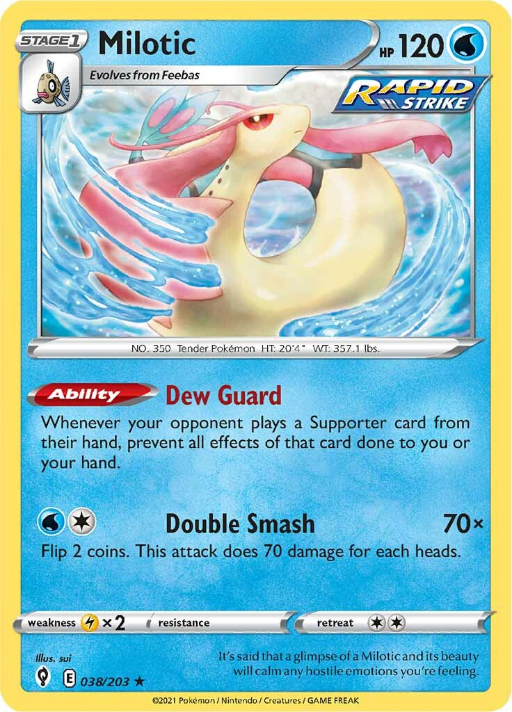 Milotic (038/203) [Sword & Shield: Evolving Skies] | Game Master's Emporium (The New GME)