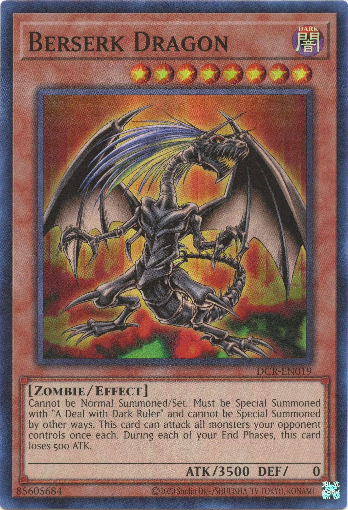 Berserk Dragon (25th Anniversary) [DCR-EN019] Super Rare | Game Master's Emporium (The New GME)