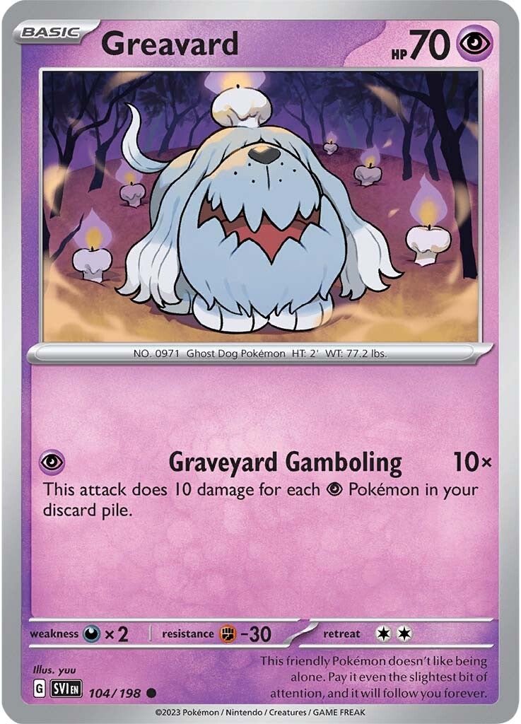 Greavard (104/198) [Scarlet & Violet: Base Set] | Game Master's Emporium (The New GME)