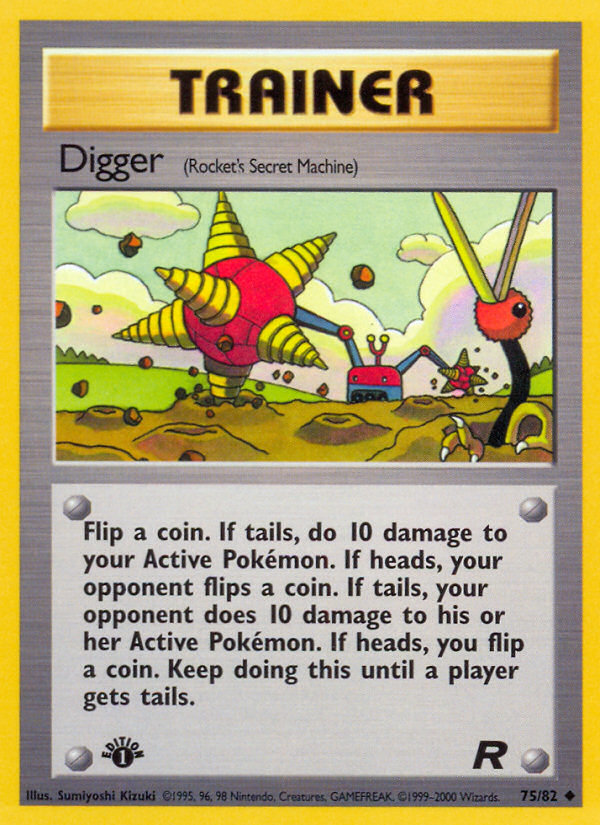 Digger (75/82) [Team Rocket 1st Edition] | Game Master's Emporium (The New GME)