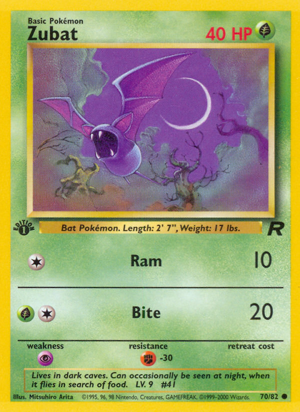 Zubat (70/82) [Team Rocket 1st Edition] | Game Master's Emporium (The New GME)