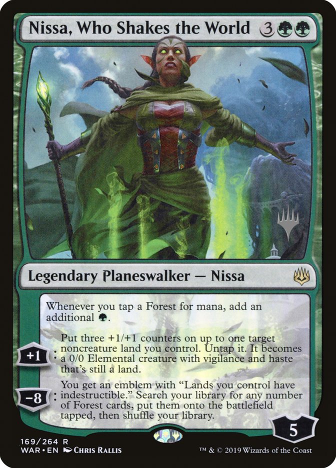 Nissa, Who Shakes the World (Promo Pack) [War of the Spark Promos] | Game Master's Emporium (The New GME)