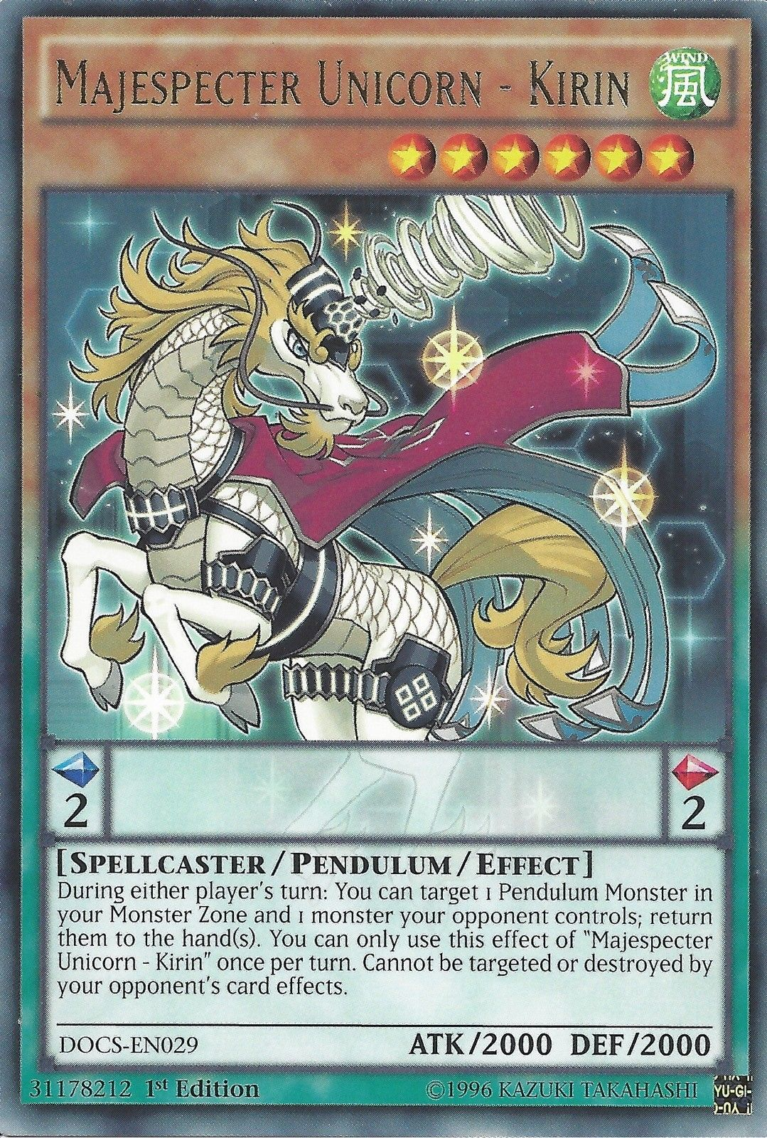 Majespecter Unicorn - Kirin [DOCS-EN029] Rare | Game Master's Emporium (The New GME)