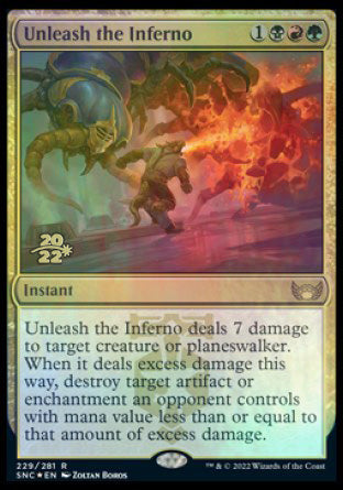 Unleash the Inferno [Streets of New Capenna Prerelease Promos] | Game Master's Emporium (The New GME)