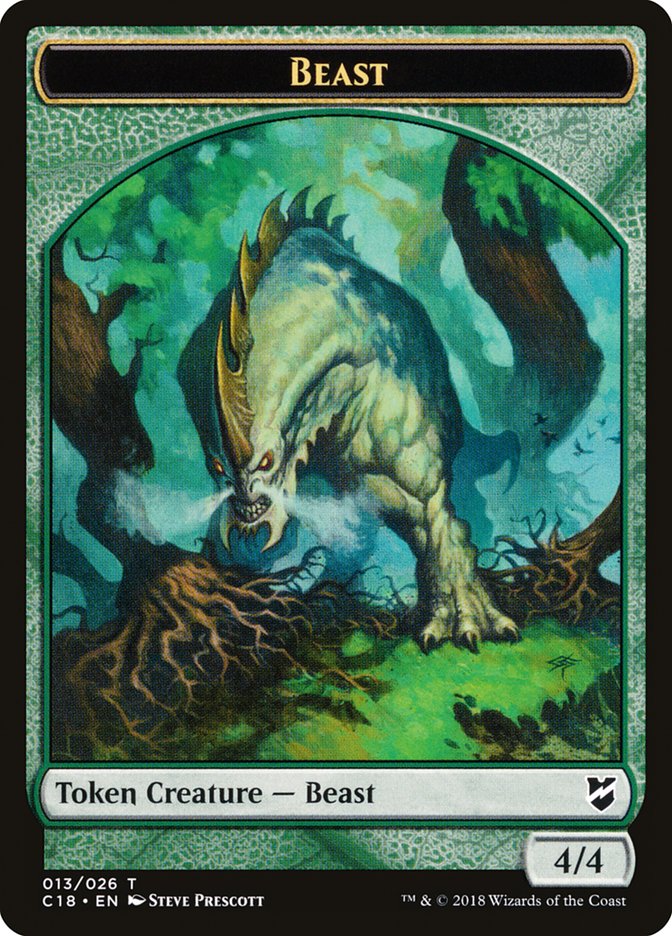 Beast Token (013/026) [Commander 2018 Tokens] | Game Master's Emporium (The New GME)