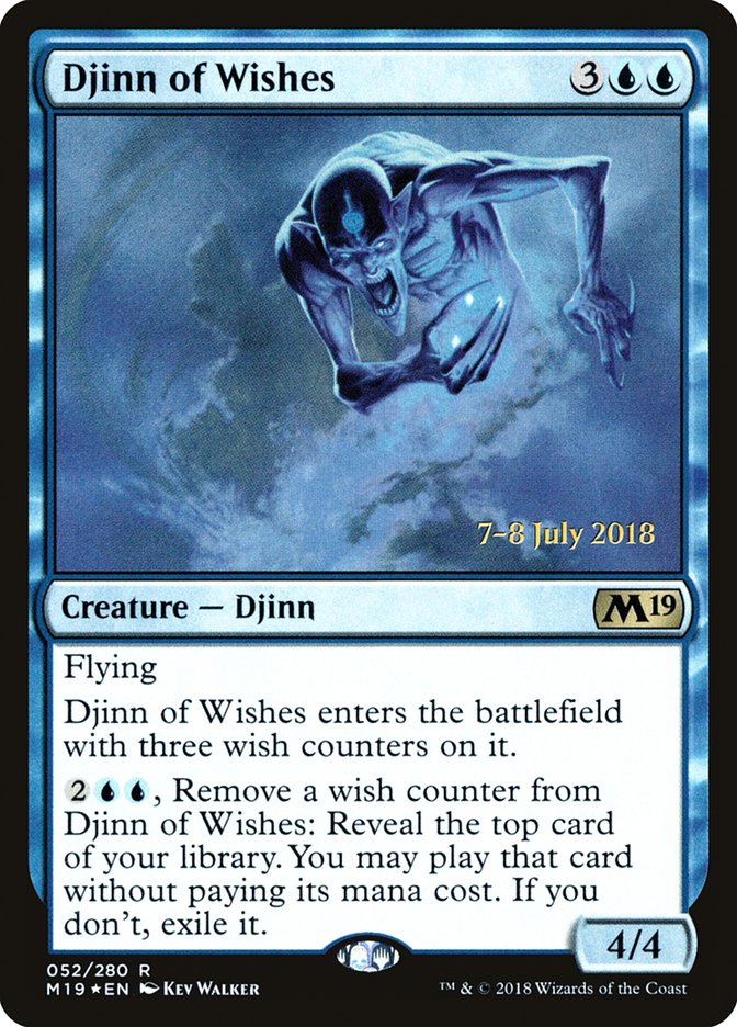 Djinn of Wishes [Core Set 2019 Prerelease Promos] | Game Master's Emporium (The New GME)