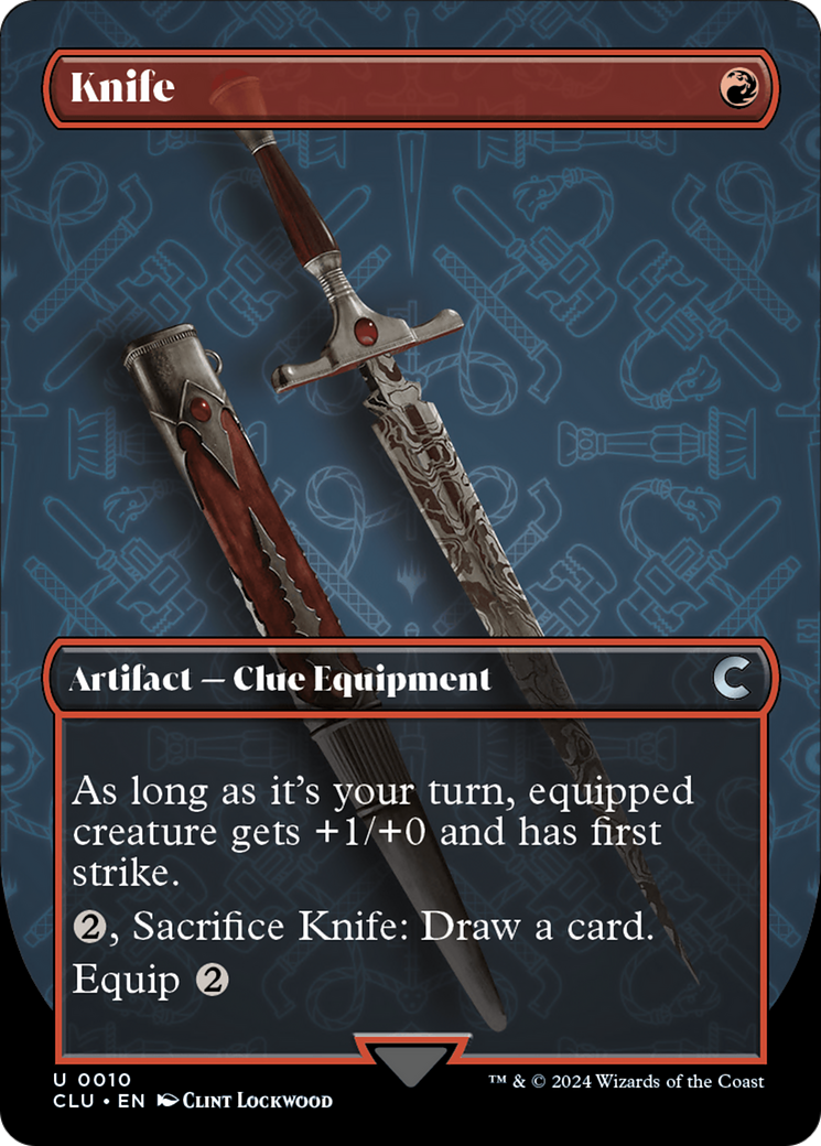 Knife (Borderless) [Ravnica: Clue Edition] | Game Master's Emporium (The New GME)