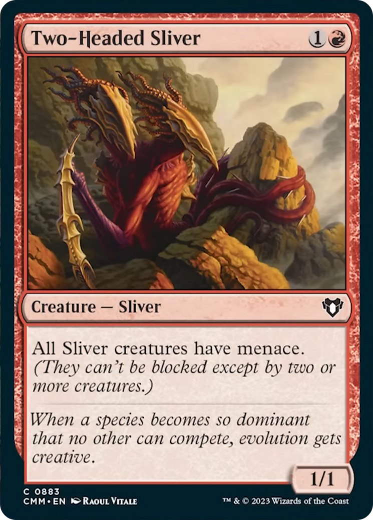 Two-Headed Sliver [Commander Masters] | Game Master's Emporium (The New GME)