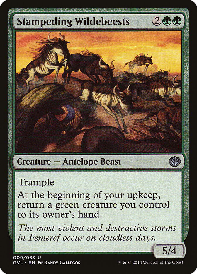 Stampeding Wildebeests (Garruk vs. Liliana) [Duel Decks Anthology] | Game Master's Emporium (The New GME)