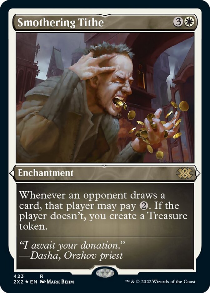 Smothering Tithe (Foil Etched) [Double Masters 2022] | Game Master's Emporium (The New GME)