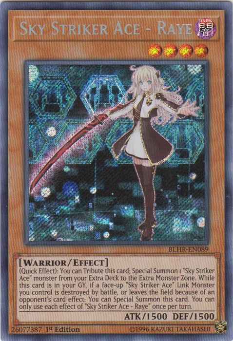 Sky Striker Ace - Raye [BLHR-EN089] Secret Rare | Game Master's Emporium (The New GME)