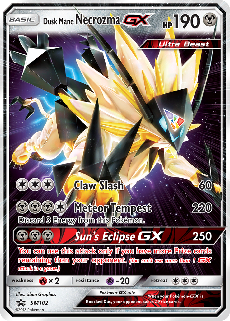 Dusk Mane Necrozma GX (SM102) [Sun & Moon: Black Star Promos] | Game Master's Emporium (The New GME)