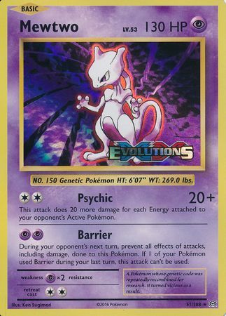 Mewtwo (51/108) (XY Evolutions Prerelease) [XY: Black Star Promos] | Game Master's Emporium (The New GME)