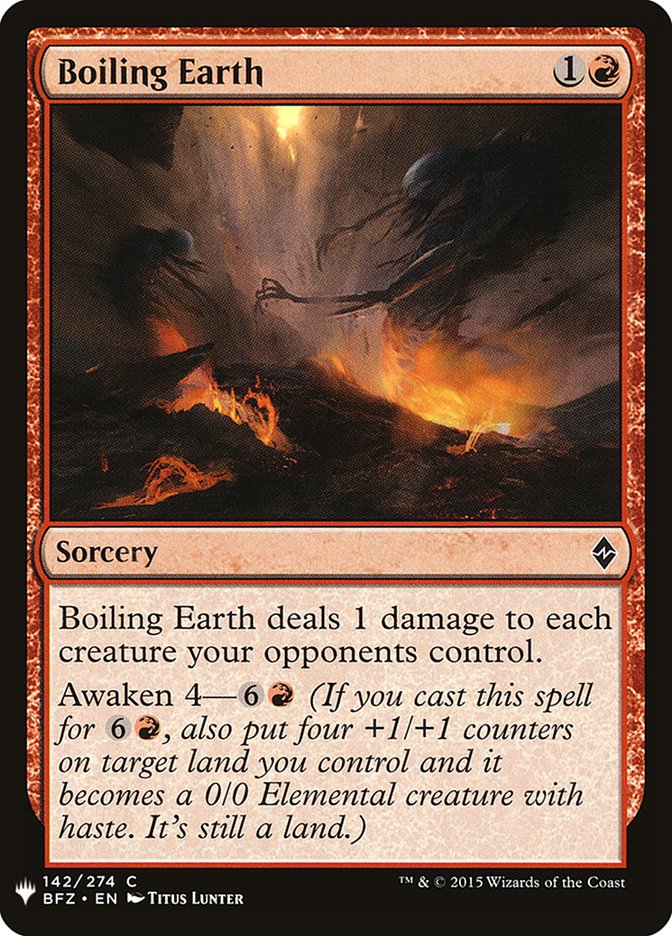 Boiling Earth [Mystery Booster] | Game Master's Emporium (The New GME)