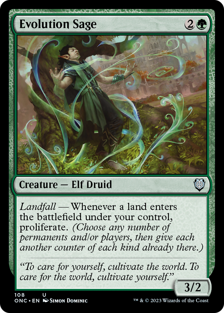 Evolution Sage [Phyrexia: All Will Be One Commander] | Game Master's Emporium (The New GME)