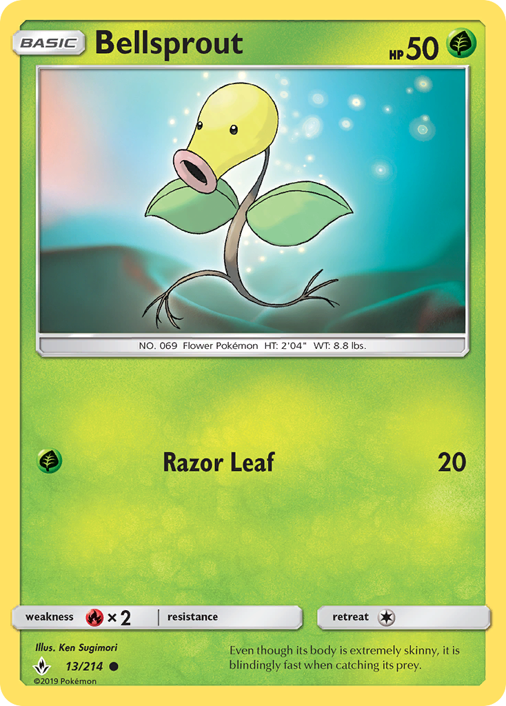 Bellsprout (13/214) [Sun & Moon: Unbroken Bonds] | Game Master's Emporium (The New GME)