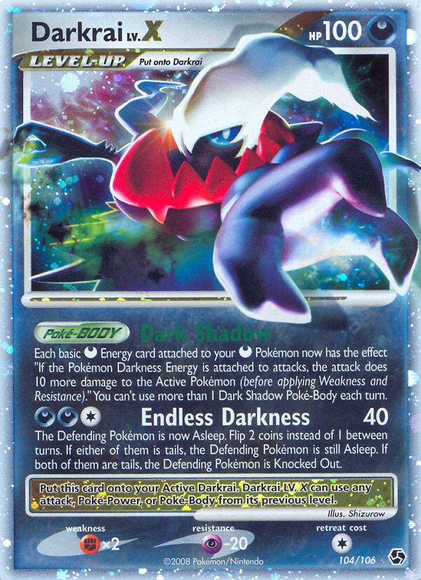 Darkrai LV.X (104/106) [Diamond & Pearl: Great Encounters] | Game Master's Emporium (The New GME)