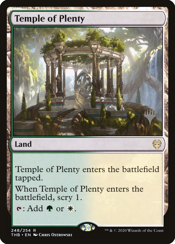 Temple of Plenty (Promo Pack) [Theros Beyond Death Promos] | Game Master's Emporium (The New GME)