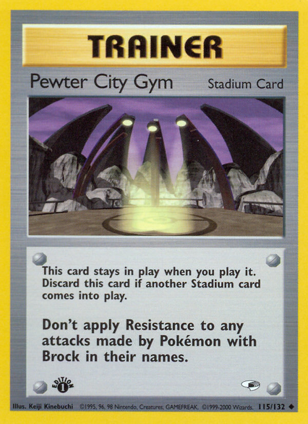 Pewter City Gym (115/132) [Gym Heroes 1st Edition] | Game Master's Emporium (The New GME)