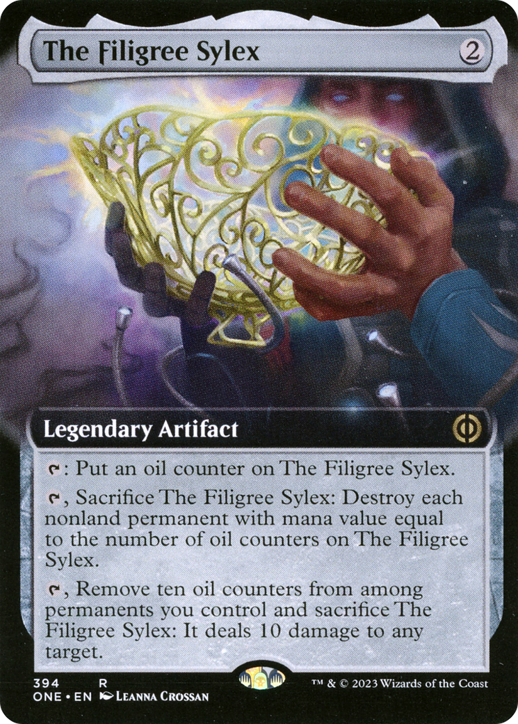 The Filigree Sylex (Extended Art) [Phyrexia: All Will Be One] | Game Master's Emporium (The New GME)