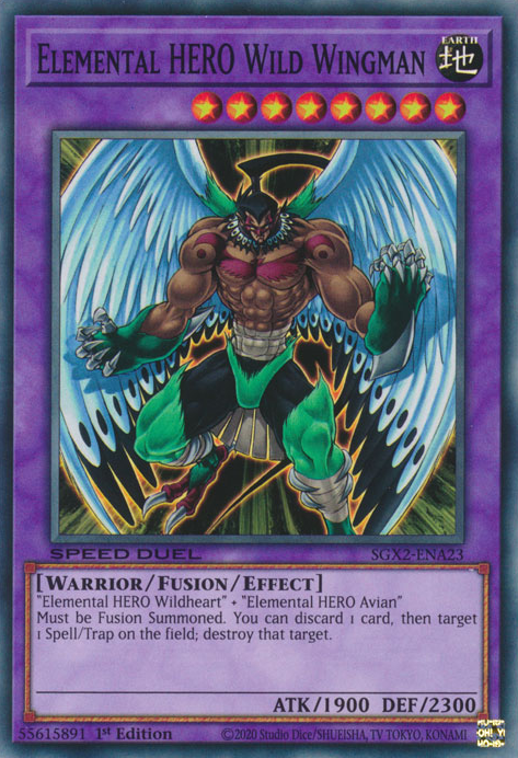 Elemental HERO Wild Wingman [SGX2-ENA23] Common | Game Master's Emporium (The New GME)