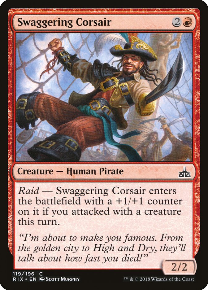 Swaggering Corsair [Rivals of Ixalan] | Game Master's Emporium (The New GME)