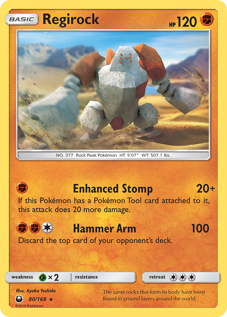 Regirock (80/168) [Sun & Moon: Celestial Storm] | Game Master's Emporium (The New GME)