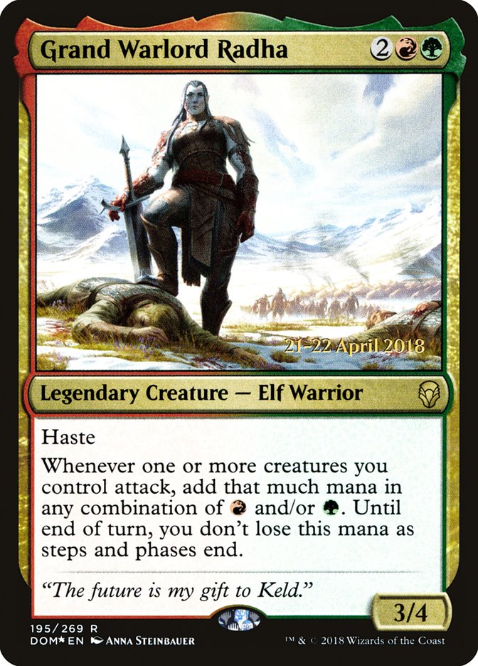 Grand Warlord Radha [Dominaria Prerelease Promos] | Game Master's Emporium (The New GME)