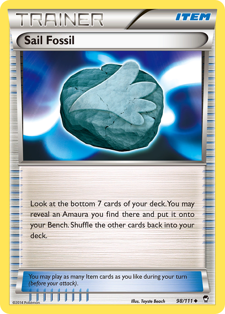 Sail Fossil (98/111) [XY: Furious Fists] | Game Master's Emporium (The New GME)